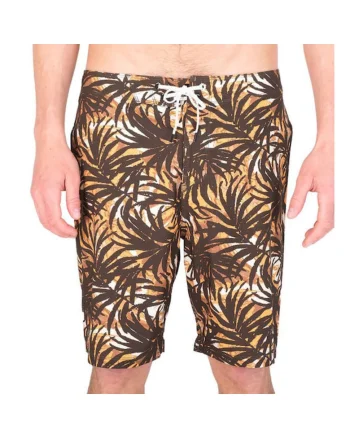 Pantaloni scurti de inot  kaki, material elastic, cu buzunar cu fermoar, set de vara,