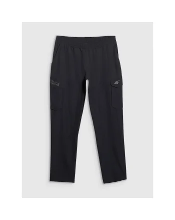 Pantaloni Antrenament Barbati,  Uscare Rapida, Buzunare Cargo - 37945, Negru