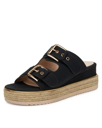 Espadrile dama,  negru, tesatura