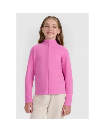 Hanorac copii  guler slim, roz, poliester, tehnologie 4FWarm