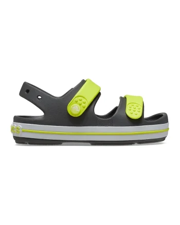 Sandale de cauciuc cu logo Cruiser, Galben/Gri inchis