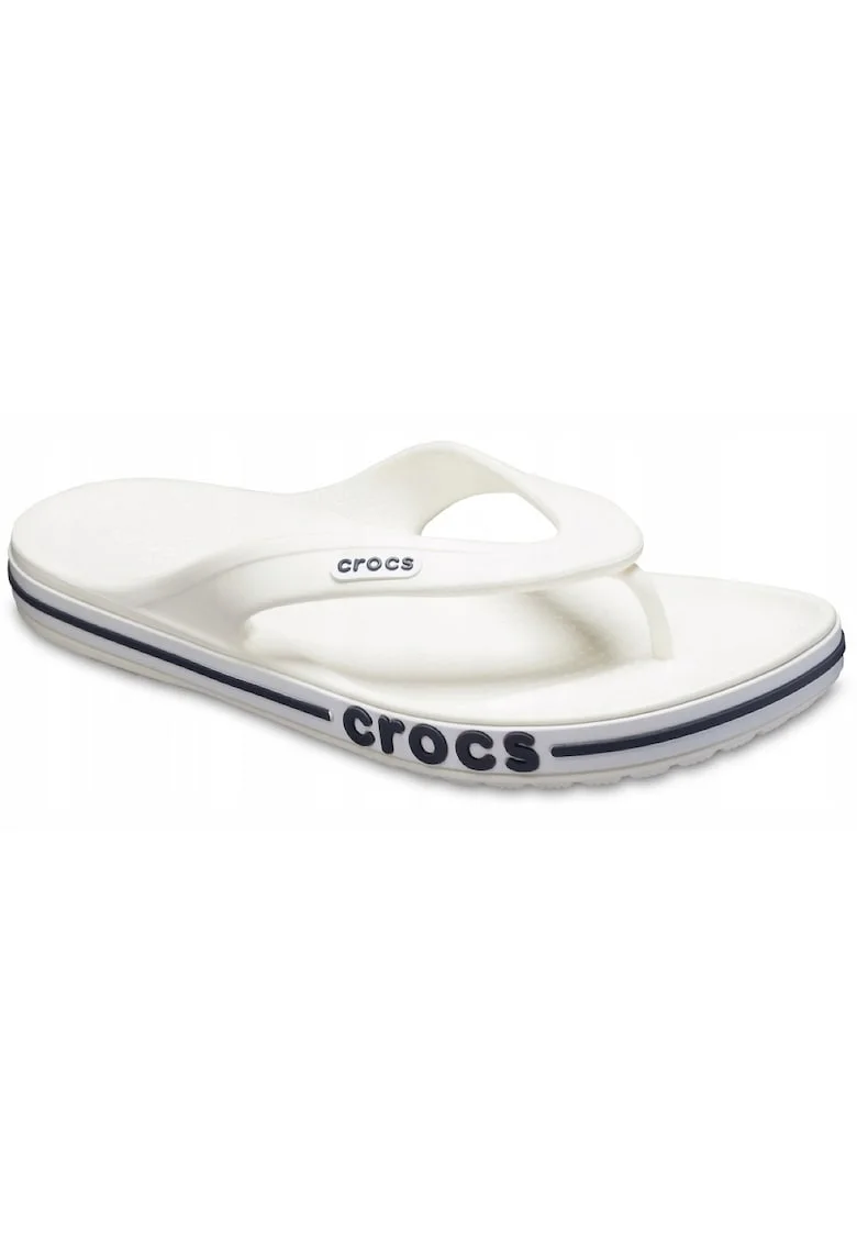 Slapi Femei,  Crocs Bayaband 205393, Alb