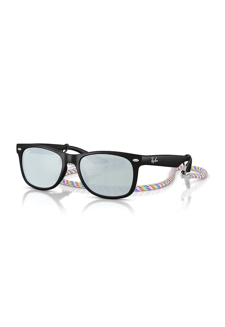 Ochelari de soare wayfarer cu lentile oglinda New, Gri antracit