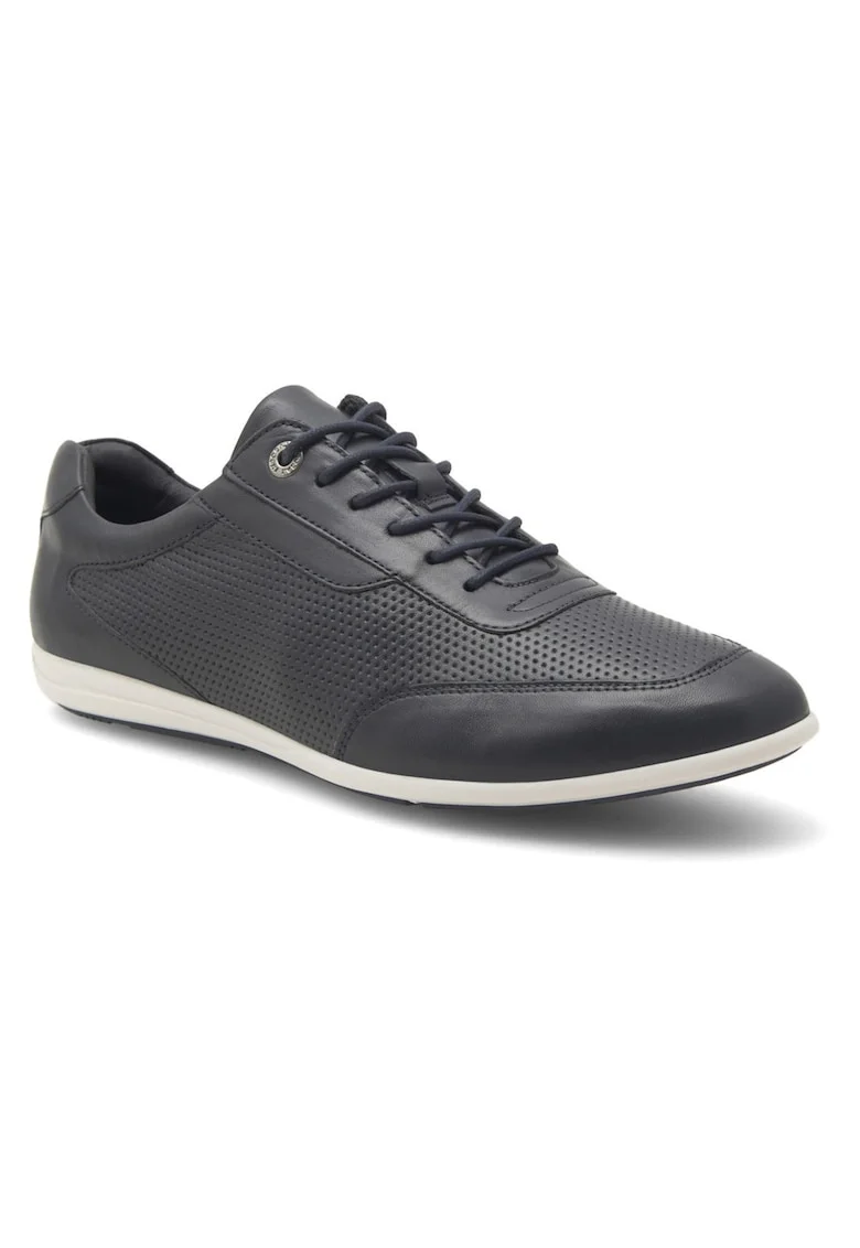 Pantofi sport barbati,  335450, Piele naturala, Albastru