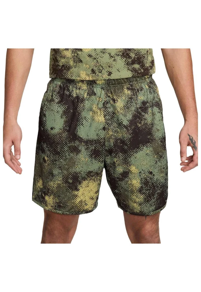 Pantaloni scurti sport  Totality Como, talie elastica, poliester, verde