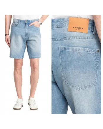 Bermude din denim Justin, Albastru