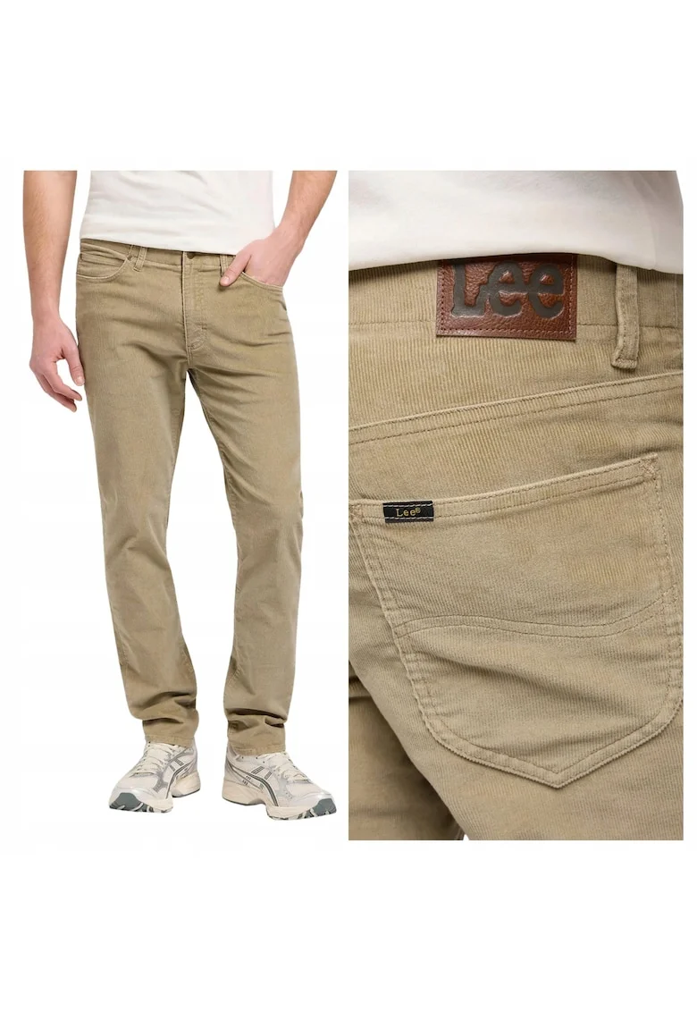 Pantaloni slim fit cu talie medie, Bej