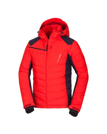 Men's insulated ski jacket MAJOR, Rosu