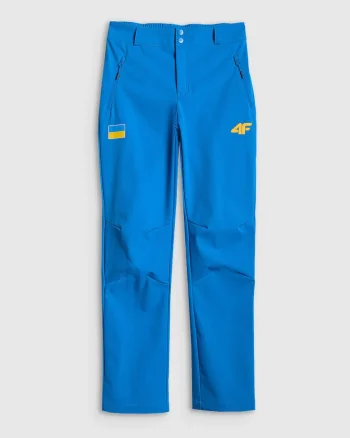 Pantaloni sport dama,  softshell, impermeabili, albastri
