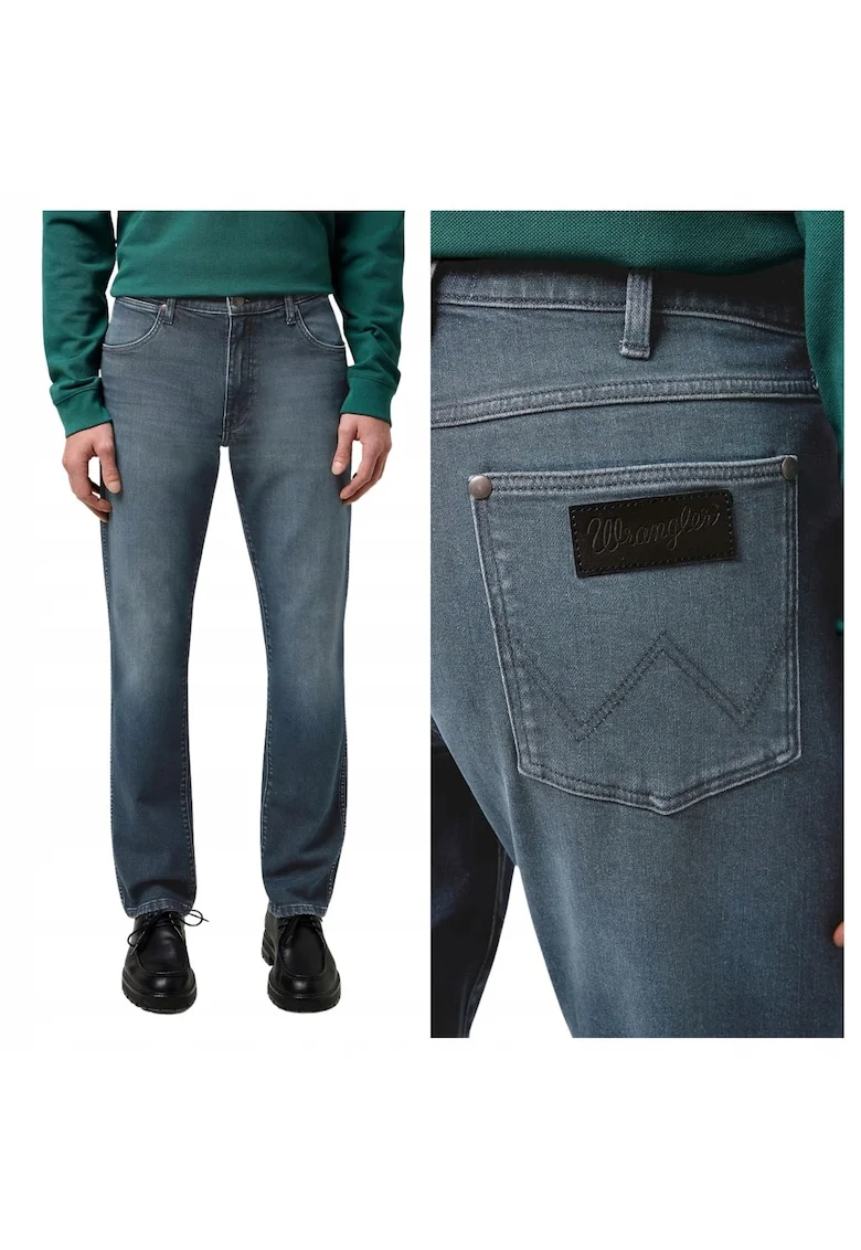 Blugi slim fit cu talie joasa Larston, Albastru