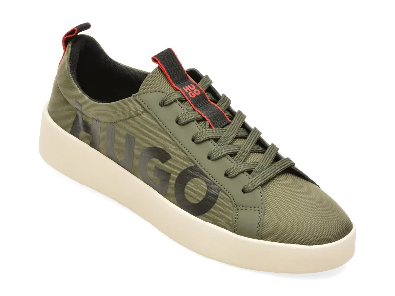 Pantofi sport HUGO verzi, 7984, din material textil