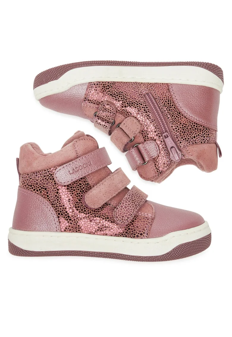 Ghete sport fete,  piele naturala, violet