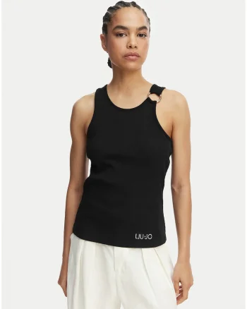 Top dama  negru casual, Negru