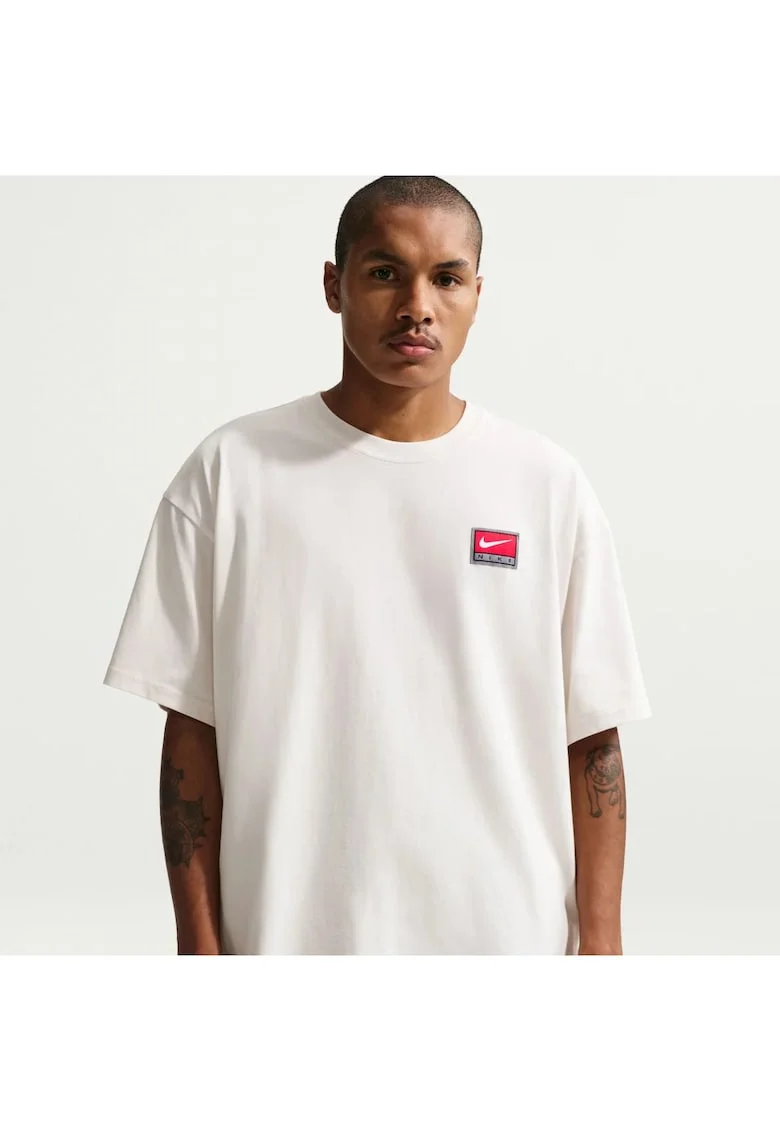Tricou lejer cu logo aplicat Life
