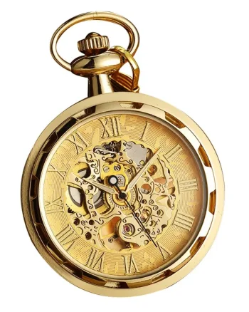 Ceas de buzunar Delis CS1712, model Retro Vintage
