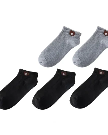 Set 5 perechi de sosete pentru dama, SS122, Negru/Gri, marime universala (35-39)