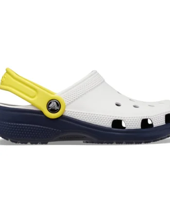 Saboti Crocs Classic Retro Sport Clog K Alb - White