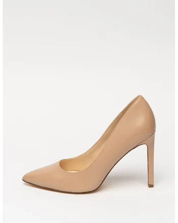 Pantofi stiletto de piele, cu varf ascutit Tatiana