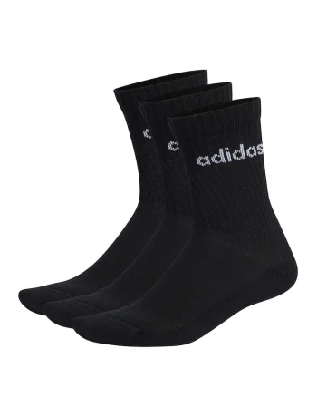 Set de sosete lungi unisex cu striatii - 3 perechi, Negru