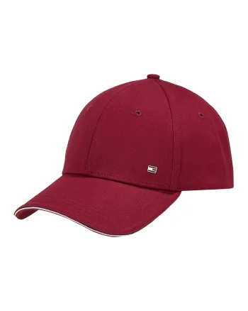 Sapca baseball din bumbac organic, Rosu inchis
