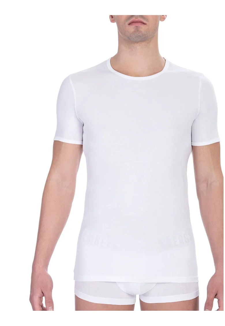 Tricou slim-fit de casa, Alb optic
