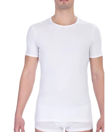 Tricou slim-fit de casa, Alb optic