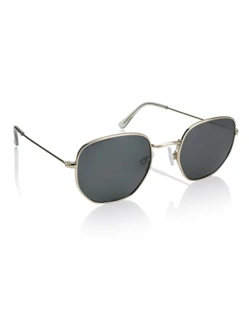 Ochelari de soare rotunzi unisex polarizati Galavant, Auriu