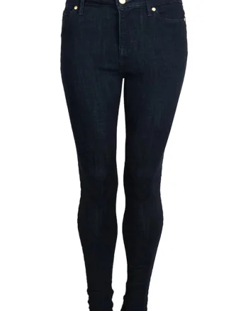 Blugi ultra skinny cu cusaturi decorative Harlem,