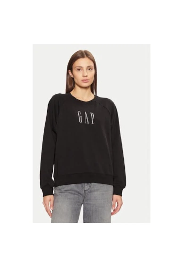 Bluza dama,  304986307, Bumbac/Poliester, Negru, Negru