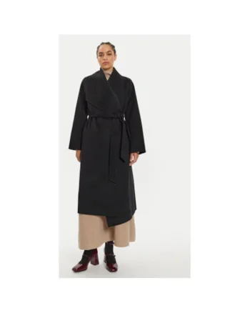 Palton dama,  304175688, Lana, 40 EU, Negru
