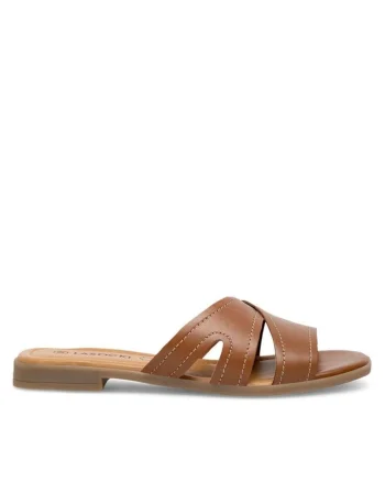 Sandale dama,  590558842108536, Piele naturala, Maro