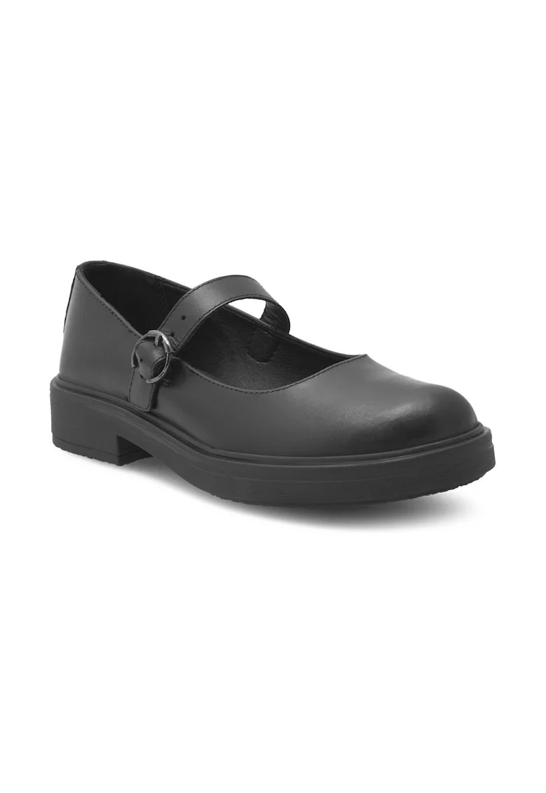 Pantofi dama,  425748, Piele naturala, Negru