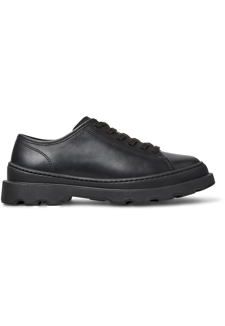 Pantofi din piele cu aspect masiv Brutus, Negru