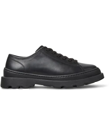 Pantofi din piele cu aspect masiv Brutus, Negru