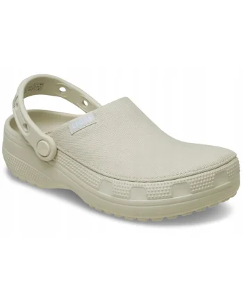 Saboti barbati,  Classic Crafted Clog 211354, bej Stucco, marime 48-49, material Croslite, talpa amortizanta