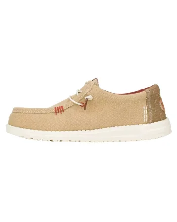 Męskie Lekkie Mokasyny Buty Półbuty Wsuwane Wally Workwear, Bej