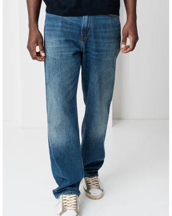 Blugi relaxed-fit din denim, Albastru