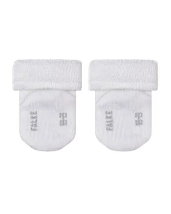 Sosete scurte din amestec de bumbac My First Socks, Alb optic