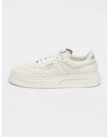 Pantofi sport de piele, Alb murdar