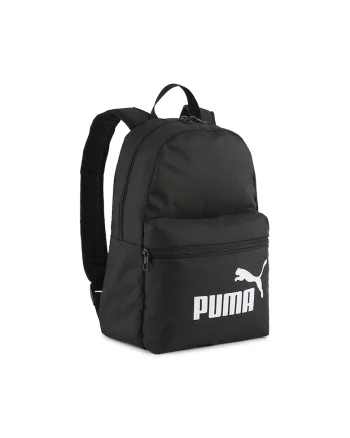 Rucsac din material textil cu buzunar frontal cu fermoar, Negru