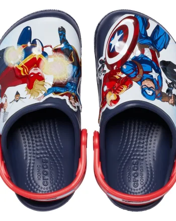 Saboți Crocs Fun Lab Avengers Patch Clog T Albastru - Navy