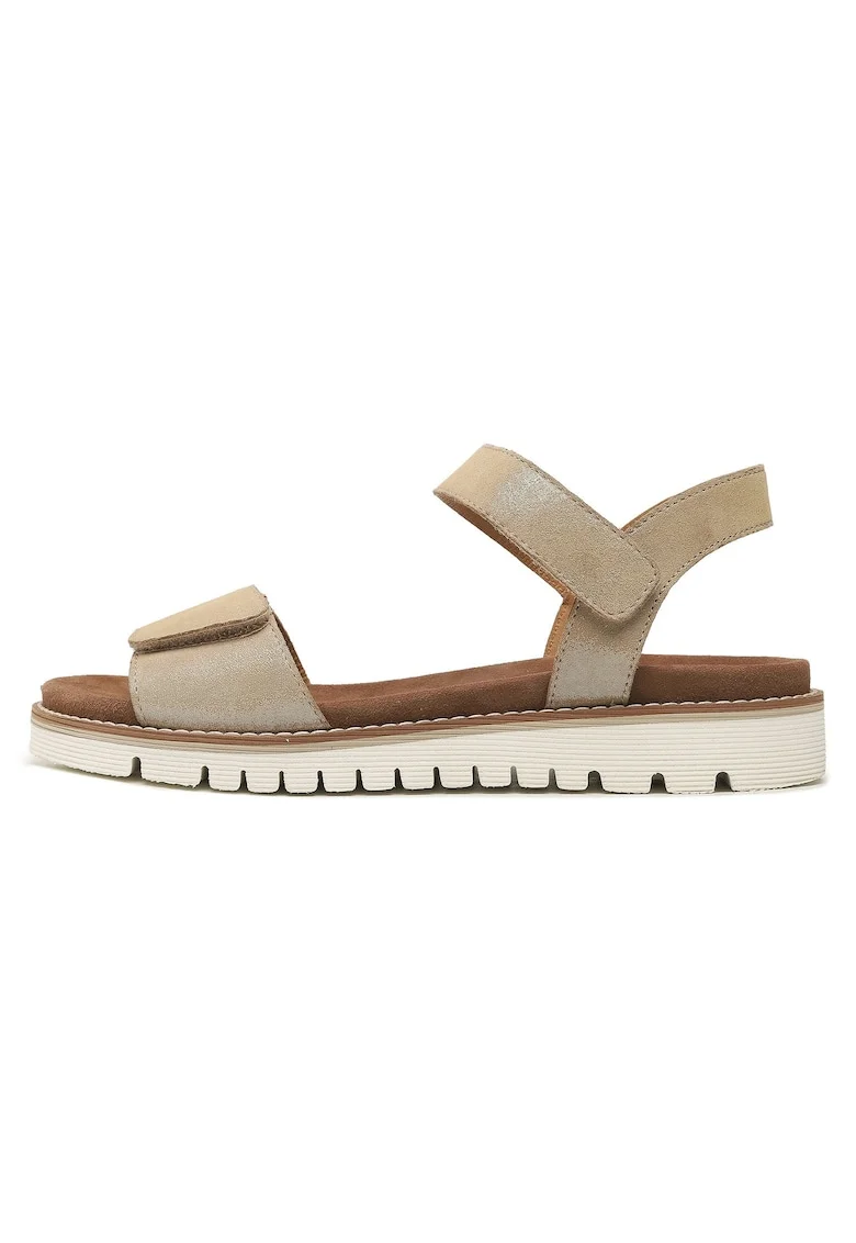 Sandale dama, 12-28114-08,  Piele naturala, Bej