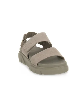Sandale dama,  874990, Piele naturala, Gri