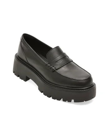Mocasini ALDO negri, CADAYCIA 001, din piele naturala