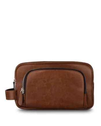Geanta accesorii, piele naturala  SK04 maro
