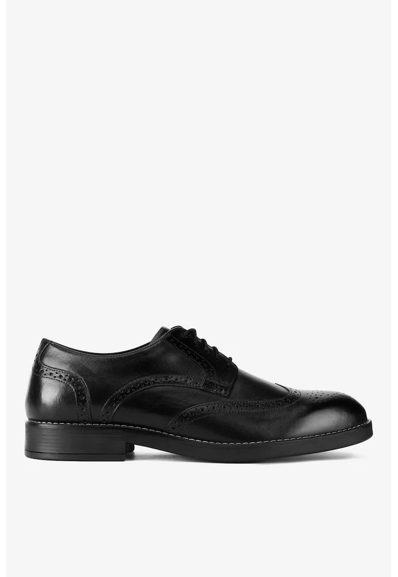 Pantofi barbati  5903419052224, Piele naturala, Negru