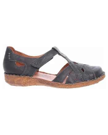 Sandale dama casual,  Piele naturala, Negru