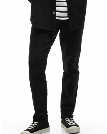 Blugi slim fit cu talie medie, Negru