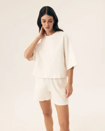 Tricou Mavere  Alb crem, Crem