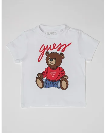 Tricou cu design grafic, Alb/Maro/Rosu inchis